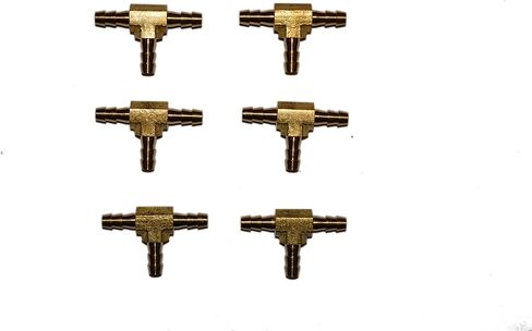 Brass Hose Barb Tee 1/4 inch in Kuwait
