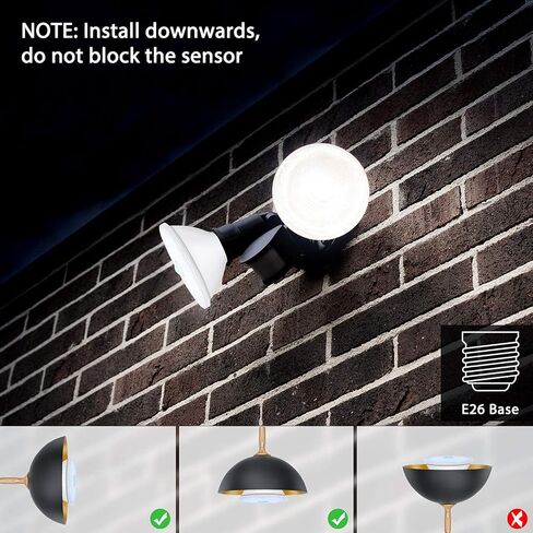 Sengled Motion Sensor Light Bulbs, Outdoor Flood Light Bulbs Motion Activated, PAR38 Led Porch Lights with Dusk to Dawn Sensor, Waterproof, 3000K Warm White, 1500LM, 2 Pack in Saudi Arabia