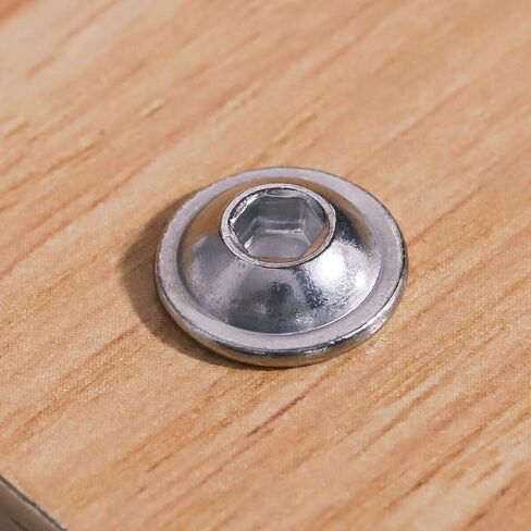 Glvaner (10 Sets) M8-1.25 x 30mm Flanged Washer Button Head Socket Cap Screws & Hex Nuts & Flat Washers, 18/8 Stainless Steel 304, Fully Threaded, Machine Coarse Thread, No Coating, Plain Finish in Saudi Arabia