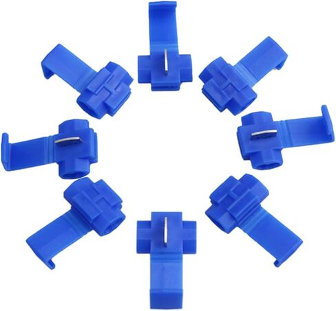 100 قطعة سكوتش أقفال موصلات الأسلاك سكوتش أقفال سريعة لصق كابلات الموصلات الأزرق كابلات الموصلات ل AWG16-14 ، VCD-335D6S5JH in Kuwait