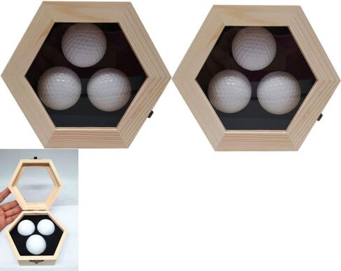 حافظة عرض كرة الجولف، فتحة في علبة عرض كرة الجولف، للعرض والتجميع، حافظة عرض كرة الجولف مثبتة على الحائط (خشب) in Kuwait