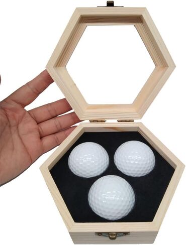 حافظة عرض كرة الجولف، فتحة في علبة عرض كرة الجولف، للعرض والتجميع، حافظة عرض كرة الجولف مثبتة على الحائط (خشب) in Kuwait
