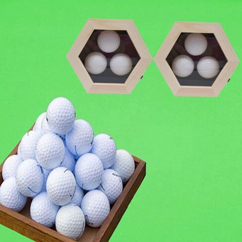 حافظة عرض كرة الجولف، فتحة في علبة عرض كرة الجولف، للعرض والتجميع، حافظة عرض كرة الجولف مثبتة على الحائط (خشب) in Kuwait