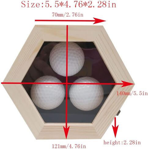 حافظة عرض كرة الجولف، فتحة في علبة عرض كرة الجولف، للعرض والتجميع، حافظة عرض كرة الجولف مثبتة على الحائط (خشب) in Kuwait