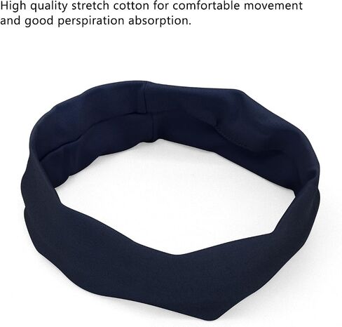 Non Slip Headbands for Women Elastic Hair Bands for Women Sweat Wicking Stretchy Headband Soft Cloth Fabric Sweat Headbands Yoga Running Sport D2-GTFD in Saudi Arabia