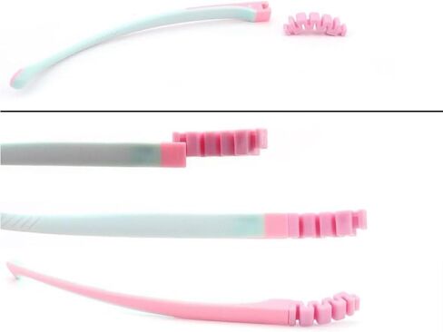 Pair Child Eyeglass Arms Leg Hinge Rubber with Elastic Leg Accessories Silicone Leg Accessories(Pink) in Saudi Arabia