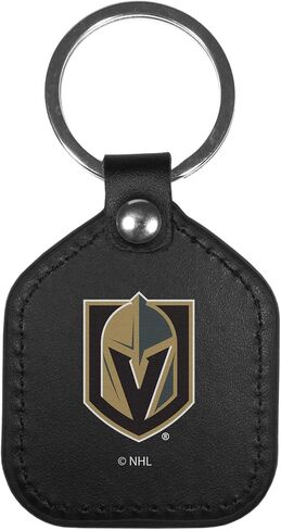 Siskiyou NHL unisex-adult Leather Square Key Chains in Saudi Arabia