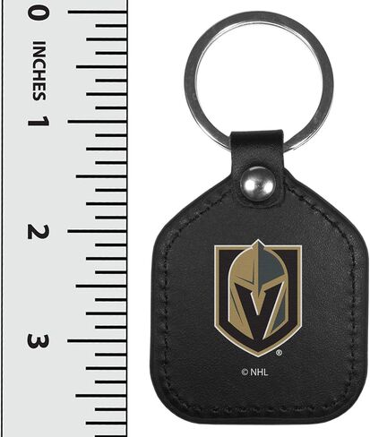 Siskiyou NHL unisex-adult Leather Square Key Chains in Saudi Arabia