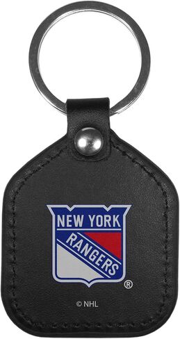 Siskiyou NHL unisex-adult Leather Square Key Chains in Saudi Arabia