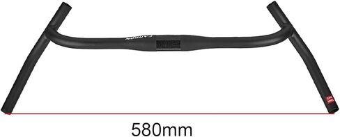 مقود الدراجة 31.8 مم برو تصميم زاوية التأرجح الخارجية من ألياف الكربون مقود الدراجة ذو زاوية كبيرة لدراجات الحصى ودراجات الطريق عبر البلاد والسفر 580 مم/640 مم in Kuwait