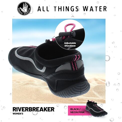 حذاء مائي للسيدات من Body Glove Riverbreaker 2.0 - أحذية مائية للبالغين للسباحة على الشاطئ وبحيرة النهر والجوارب المائية وأحذية مضادة للانزلاق in Kuwait
