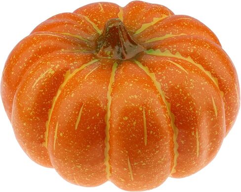 13 inch Super Large Artificial Pumpkin for Outdoor Porch Fake Big Cushaw Autumn Fall Harvest Home Garden Farmhouse Party Christmas Halloween Decoration in Saudi Arabia