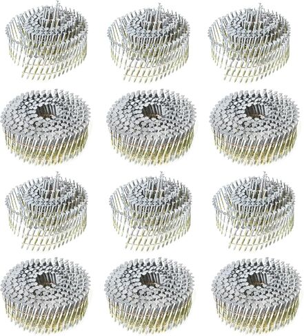 3600 Count Coil Siding Nail Full Round Head Wire Collated Coil 15-Degree 2-1/2-Inch x .092-Inch Ring Shank Hot Dipped Galvanized in Saudi Arabia