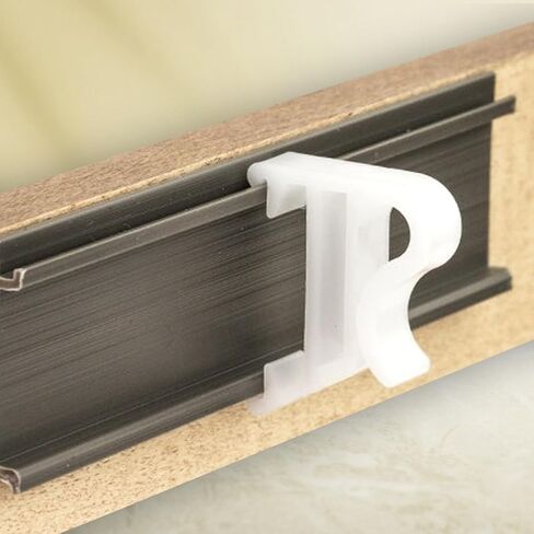 Amazing Drapery Hardware 1" Hidden Valance Clips with 9/16" Projection - UV Stable, for Horizontal Wood or Mini Blinds - 20 Pack in Kuwait