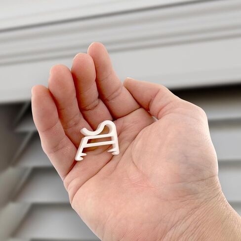 Amazing Drapery Hardware 1" Hidden Valance Clips with 9/16" Projection - UV Stable, for Horizontal Wood or Mini Blinds - 20 Pack in Kuwait