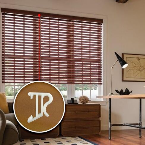 Amazing Drapery Hardware 1" Hidden Valance Clips with 9/16" Projection - UV Stable, for Horizontal Wood or Mini Blinds - 20 Pack in Kuwait