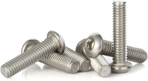M3-0.5 x 6mm Button Head Socket Cap Screws, Allen Socket Drive, Stainless Steel 18-8, Bright Finish, Quantity 100 in Kuwait