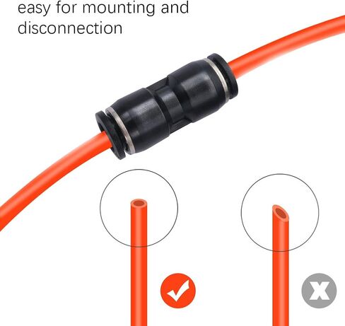 mxuteuk 12pcs 1/2 inch od Push to Connect Fittings Kit, Quick Release Pneumatic Connector Air Line Fittings, 3 y Spliters+3 Elbows+3 tee+3 Straight in Saudi Arabia
