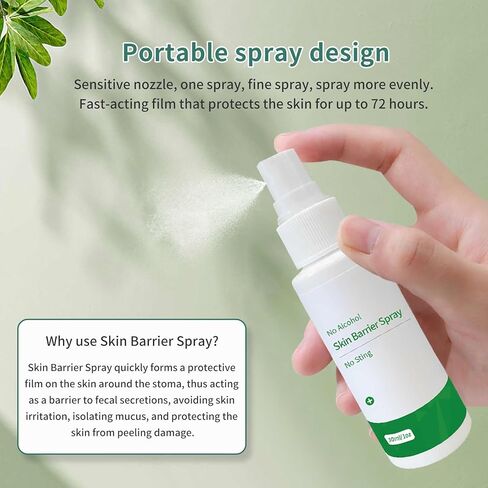 Sting Free Barrier Film Spray, Alcohol-Free Skin Prep Spray, 1 oz Each (2 Pcs) in Kuwait