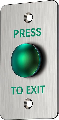 Push to Exit Button，IP67 Waterproof Stainless Steel Door Bell Type Round Request to Exit Button ，Push to Exit NO COM Switch for Door Access Control in Saudi Arabia