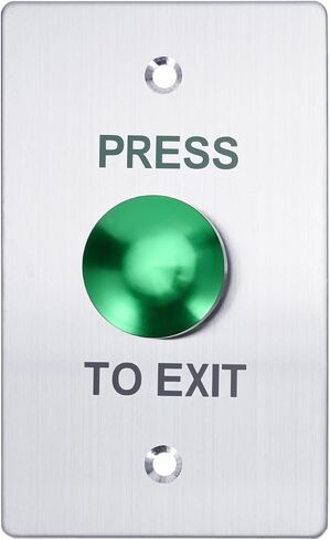 Push to Exit Button，IP67 Waterproof Stainless Steel Door Bell Type Round Request to Exit Button ，Push to Exit NO COM Switch for Door Access Control in Saudi Arabia