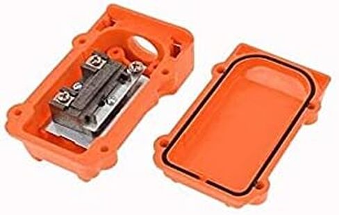 مفتاح زر الضغط للتحكم في قلادة الرافعة، مفتاح زر ضغط الرافعة بطريقتين، مفتاح قلادة الرافعة البرتقالية. 250 فولت، 5 أمبير، 500 فولت، 2 أمبير. in Kuwait