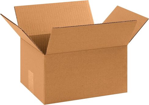صناديق مموجة من BOX USA، 11 1/4 بوصة × 8 3/4 بوصة × 6 بوصة، بيضاء (عبوة من 25 قطعة) (B1186RW) in Saudi Arabia