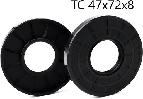XIKE 2PCS Oil Seal, Lip Seals TC 45mm x 72mm x 8mm Nitrile Rubber Cover Double Lip with Spring,Oil Shaft Seal Fit for Bearing Shaft in Saudi Arabia