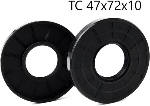 XIKE 2PCS Oil Seal, Lip Seals TC 45mm x 72mm x 8mm Nitrile Rubber Cover Double Lip with Spring,Oil Shaft Seal Fit for Bearing Shaft in Saudi Arabia