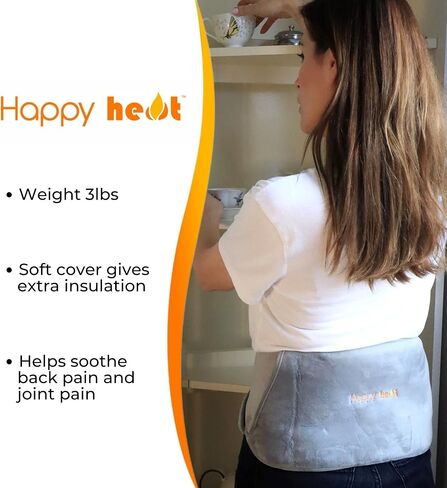 وسادة تدفئة لآلام الظهر، أداة تدفئة أسفل الظهر لتخفيف الآلام، حزام تسخين كهربائي محمول، حزمة ساخنة قابلة لإعادة الشحن للكتف - رمادي in Kuwait