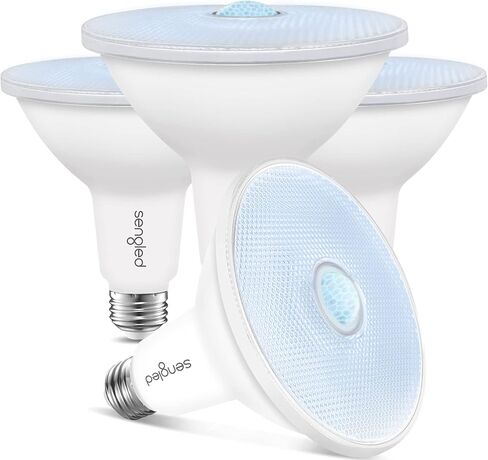 Sengled Motion Sensor Light Bulbs, Outdoor Flood Light Bulbs Motion Activated, PAR38 Led Porch Lights with Dusk to Dawn Sensor, Waterproof, 3000K Warm White, 1500LM, 2 Pack in Saudi Arabia