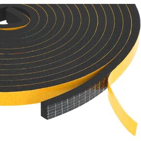شريط ختم باب تجريد الطقس بطول 16 قدمًا، شريط عازل رغوي ذاتي اللصق، شريط مانع تسرب الصوت لباب عازل للصوت من أجل باب منزلق، نافذة إطار الباب الأمامي (1/2 بوصة × 1/4 بوصة × 16 قدم) in Kuwait