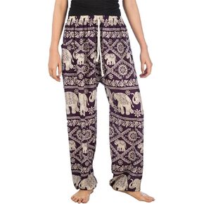 LOFBAZ Harem Pants for Women S-4XL Plus Elephant Yoga Boho Beach Lounge PJs