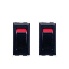 2Pcs Rocker Switch 2 Pin 16A 250VAC 6A 125VL Power Canal HB Series Replacement for Joemex 81 Series