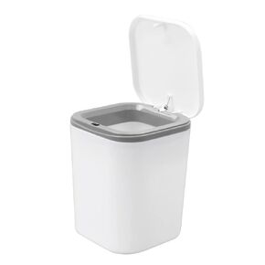 0.5 Gallon Plastic Mini Garbage Can, Tiny Trash Can with Lid