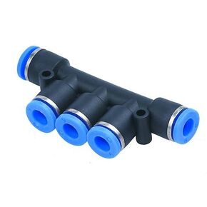 MTKG 1/4-1/4 Push to Connect Inline Manifold Union Fitting, 1/4" OD (Pack of 10)