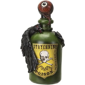 Pacific Giftware Poison Bottle, 8-inch Height, Resin, Multicolor, Home Décor, Tabletop Décor, Halloween