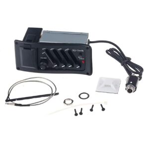 Guitar 4 Bands EQ-7545R Piezo Pickup Preamp Amplifier Equalizer Tuner for Acoustic Guitar