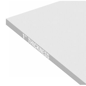 Expanded PVC Sheet – Lightweight Rigid Foam – 25mm (1-Inch) – 12 x 24 inches – White – Ideal for Signage, Displays, and Digital/Screen Printing