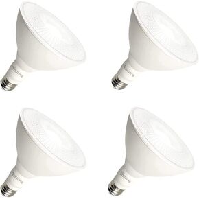 PAR30 Flood Light Bulbs Outdoor/Indoor Dimmable, 100W Equivalent(12W), Warm White LED Bulb, Waterproof Par30 LED Bulb, E26 Medium Base, 4Pack