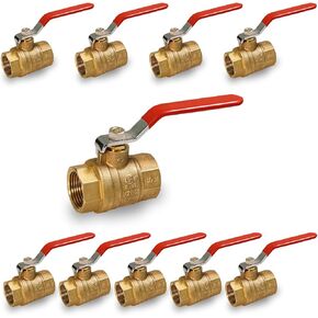 Midline Valve 522C223 Premium Brass Gas Ball Valve with 1 in. Sweat Connections, 1 in. SWT
