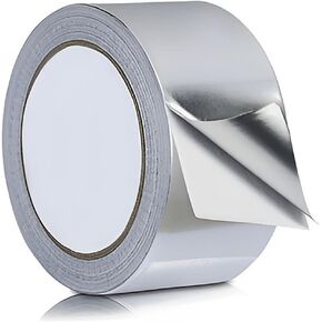 شريط لاصق مقاوم للحرارة مقاس 2 بوصة × 65 قدم، شريط من رقائق الألومنيوم من الألياف الزجاجية لإصلاح المعادن وختمها/عزلها، شريط لاصق من رقائق الألومنيوم المقوى in Kuwait