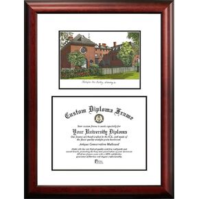 Campus Images VA991V College of William and Mary Scholar Diploma Frame, 10" x 13"