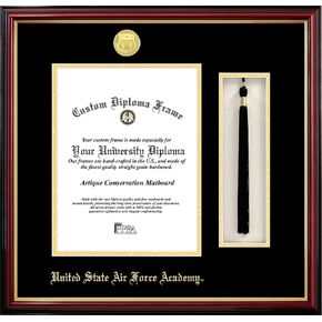 Campus Images CO994PMHGT United States Air Force Academy Tassel Box and Diploma Frame, 11" x 8.5"