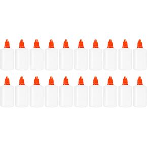 PATIKIL 10ml Liquid Dropper Bottle, 20 Pack PE Squeezable Dropping Eye Dropper Container with PP Cap for Home Travel, Purple