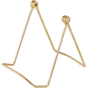 Bard's Folding Gold-toned Wire Easel Stand, 4" H x 3.5" W x 5.5" D