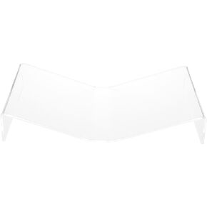 Plymor Clear Acrylic Open Book Display Stand, Flat, 12.375" W x 8" D x 2.25" H