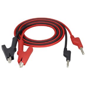 18AWG 4mm Banana Plug to Alligator Clip Test Lead Wire Cable Silicone Banana Plug to Crocodile Alligator Clip Flexible Cable Test Probe for Multimeter Oscilloscope[1M/3.3ft]