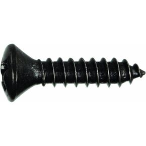 44648 8-Inch x 2-Inch Oval Head Phillips Sheet Metal Screw, 10-Pack , black