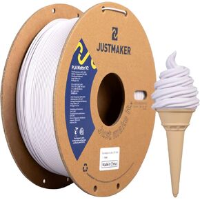 Matte PLA+ 3D Printer Filament, Upgrade Cardboard Spool, Dimensional Accuracy +/-0.03mm, 1.75mm, 1kg, Creamy Yellow